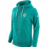 Women's Nike Dolphins Fresh Logo Teal Full Zip Hoodie,baseball caps,new era cap wholesale,wholesale hats